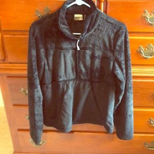 Athleta pullover w velvet trim